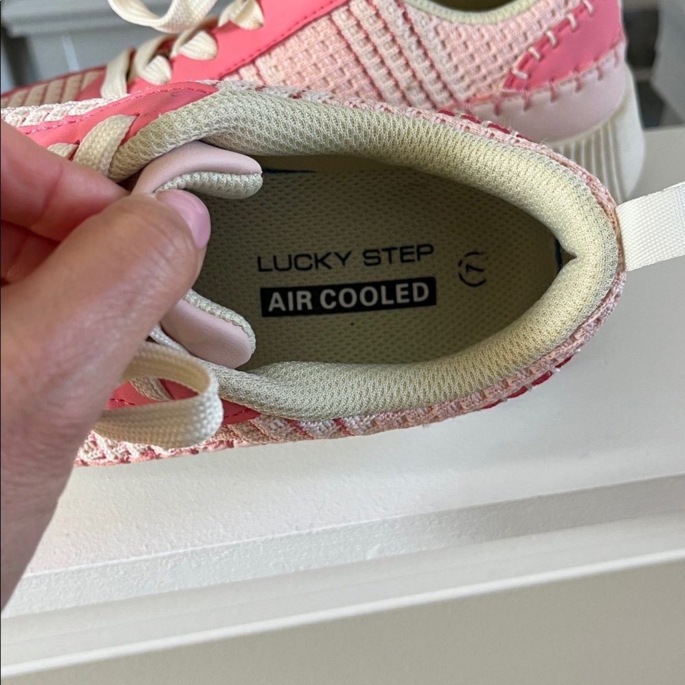LUCKY STEP Air Cooled Pink Sneakers size 7 - Picture 12 of 13